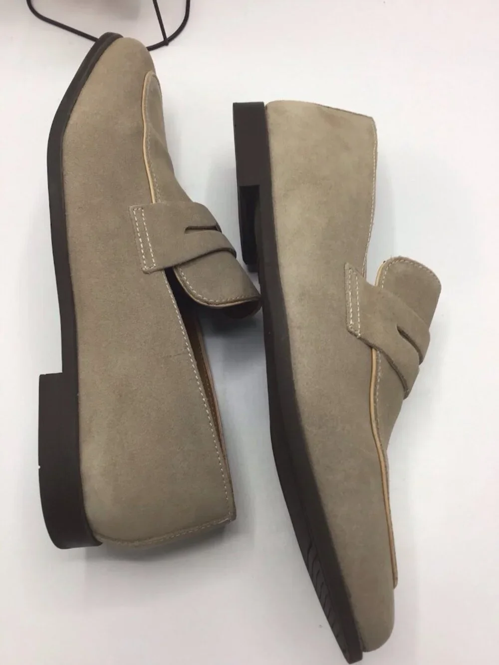 Steve Madden Men's Traviss Crush Back Penny Loafers, Desert, Size 10.5 D